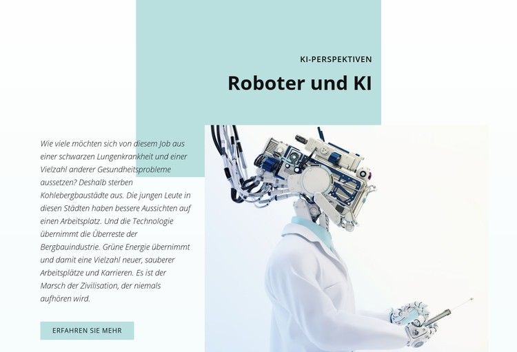 KI und die Robotik-Revolution CSS-Vorlage
