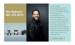 Robotikanalyse & Forschung - HTML-Websitevorlage