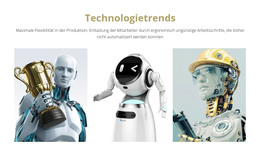 Trends In Der Robotertechnologie – Vorlage Für Website-Builder