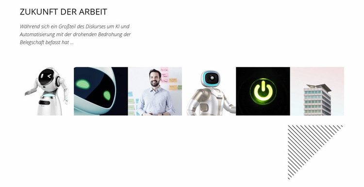 Neueste Innovationen in der Robotik HTML5-Vorlage