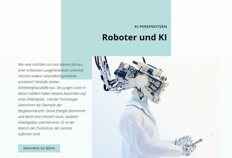 KI und die Robotik-Revolution HTML5-Vorlage