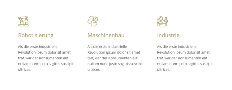 Robotertechnik Website-Vorlage