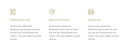 Robotertechnik - Gebrauchsfertige Landingpage