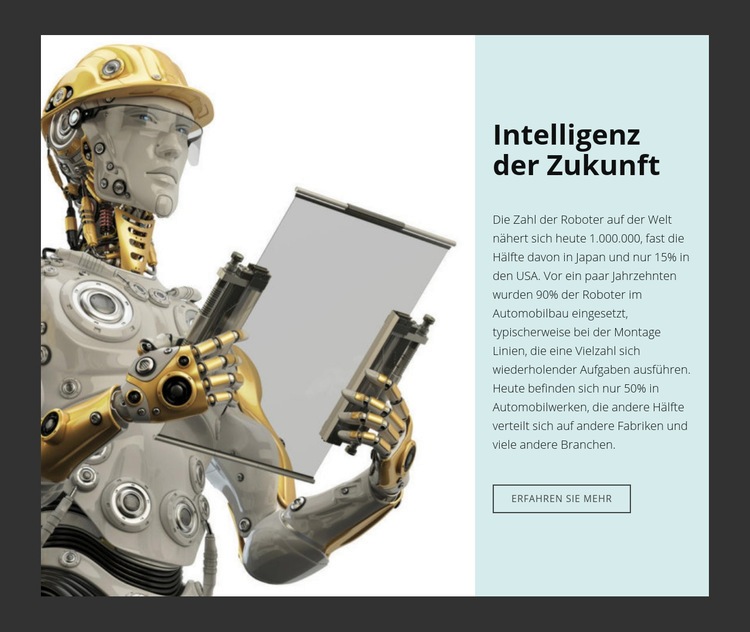 Innovationstechnologie und -strategie Landing Page