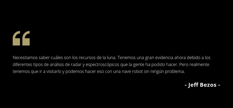 Testimonios sobre fondo oscuro Creador de sitios web HTML