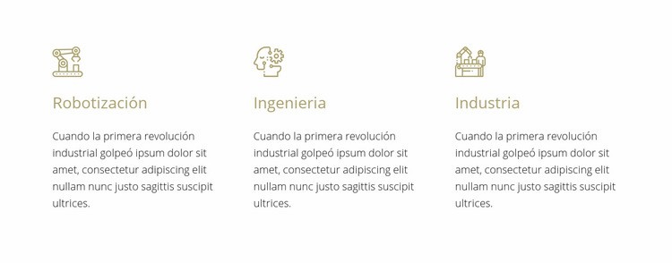 Ingeniería robótica Maqueta de sitio web