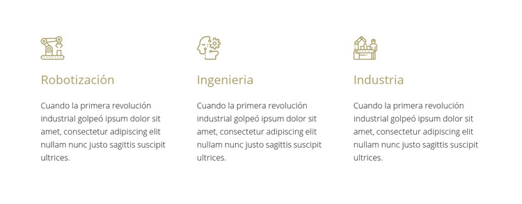 Ingeniería robótica Plantilla HTML