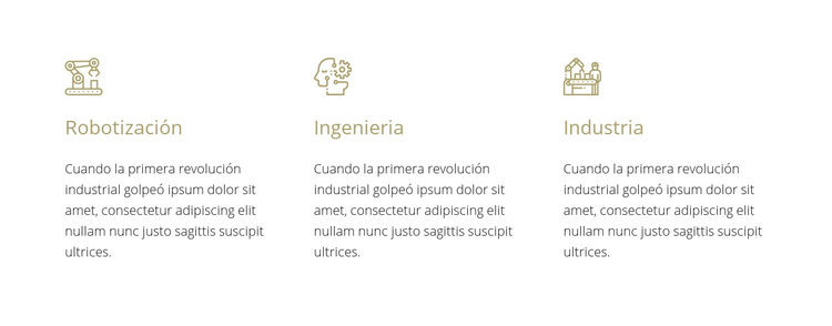 Ingeniería robótica Plantilla de sitio web