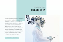 L'IA Et La Révolution Robotique Modèle De Page De Destination