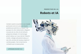 L'IA Et La Révolution Robotique – Mise En Page HTML Du Site Web