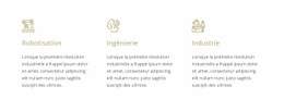 Ingénierie Robotique - Page De Destination Prête À L'Emploi