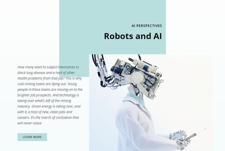 AI and the robotics revolution Html Website Builder