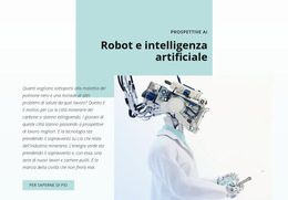AI E Rivoluzione Robotica - Download Del Modello Di Sito Web