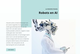 AI En De Robotica-Revolutie Sjabloon Voor Bestemmingspagina'S