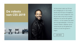 Pagina-HTML Voor Robotica-Analyse En Onderzoek