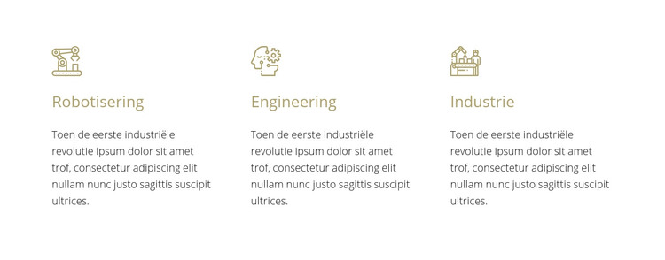 Robotica-engineering HTML-sjabloon