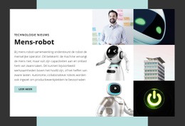 Mens-Robot - HTML-Sjabloon