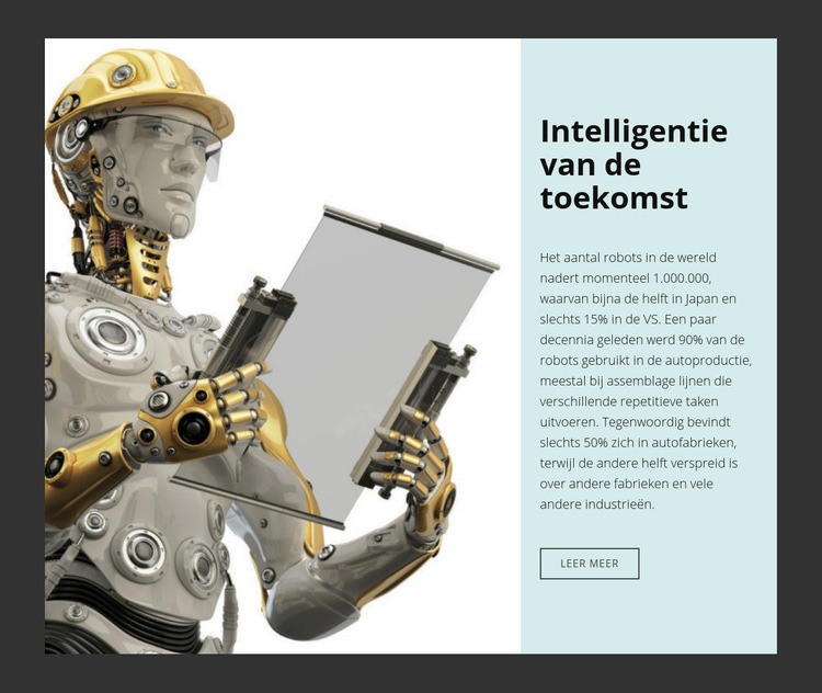 Innovatietechnologie en strategie HTML5-sjabloon