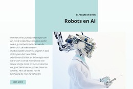 Gratis Ontwerpsjabloon Voor AI En De Robotica-Revolutie