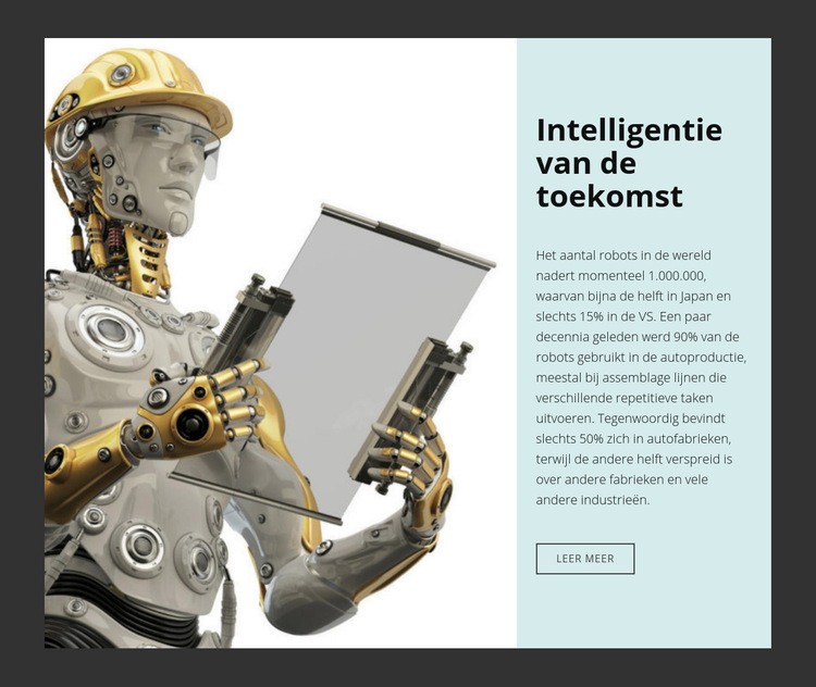 Innovatietechnologie en strategie Sjabloon voor één pagina