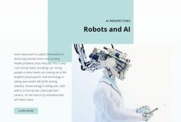 AI And The Robotics Revolution - Single Page Website Template