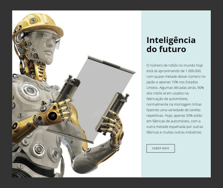 Tecnologia e estratégia de inovação Maquete do site