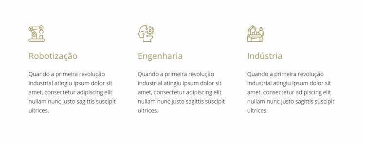 Engenharia robótica Template Joomla