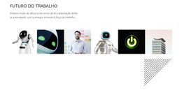 Últimas Inovações Em Robótica - Download Do Modelo De Site