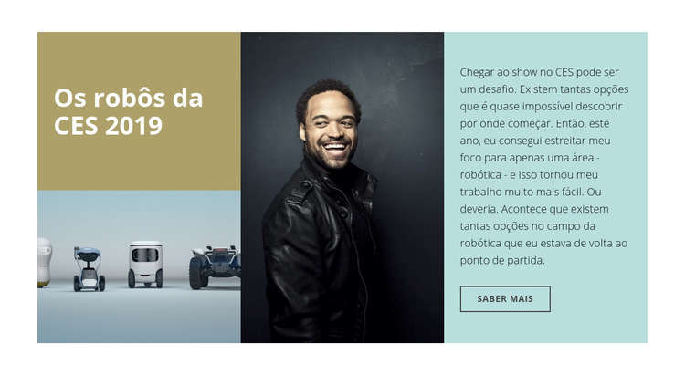 Análise e pesquisa robótica Modelo de site