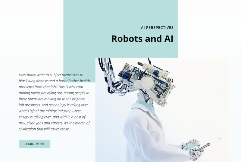 AI and the robotics revolution Squarespace Template Alternative