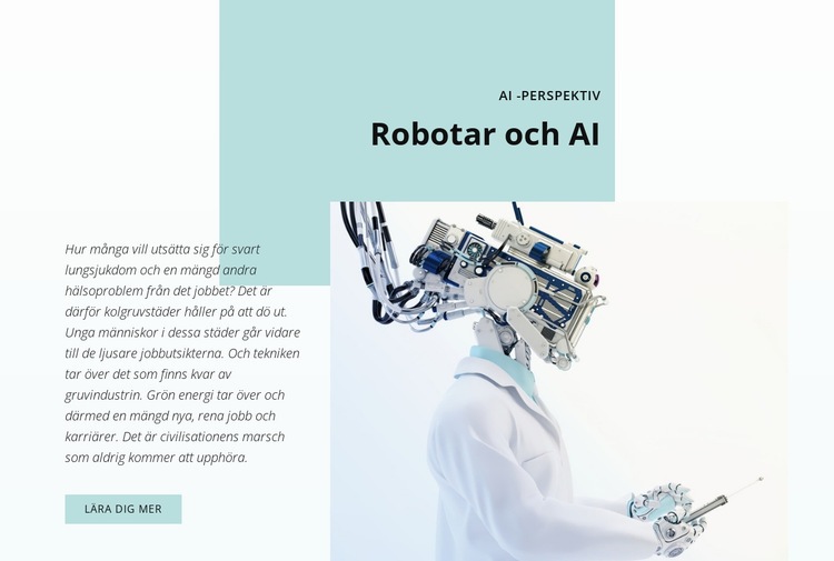 AI och robotrevolutionen CSS -mall