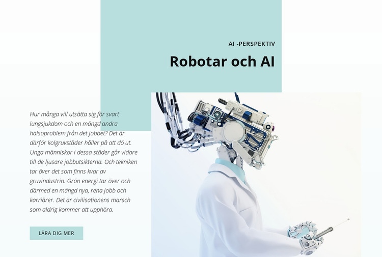 AI och robotrevolutionen Hemsidedesign
