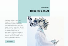 AI Och Robotrevolutionen - HTML-Webbplatslayout