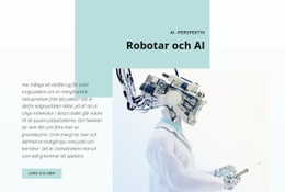 AI Och Robotrevolutionen - Nedladdning Av Webbplatsmall