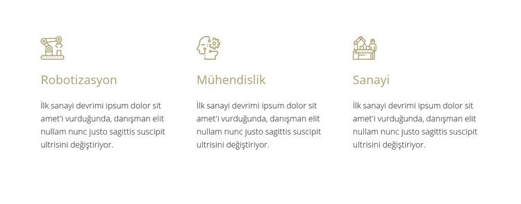 Robotik mühendisliği CSS Şablonu