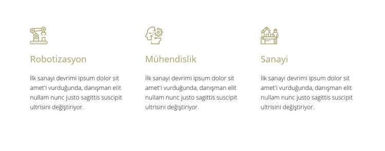 Robotik mühendisliği HTML Şablonu