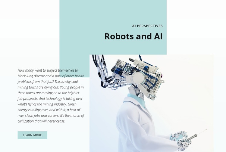 AI and the robotics revolution Webflow Template Alternative