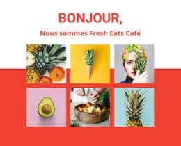 Café Sain : Modèle De Site Web Simple