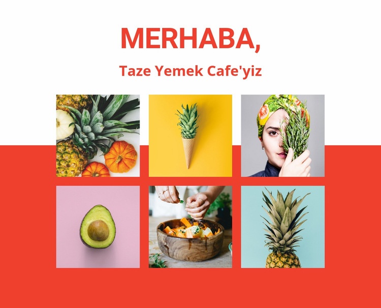 Sağlıklı beslenme cafe CSS Şablonu