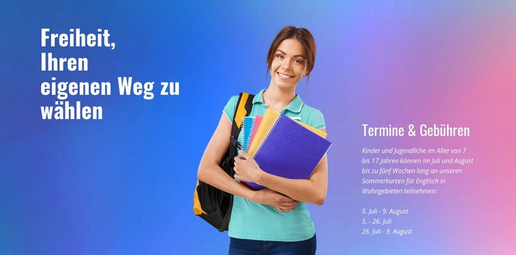 Professoren und akademische Mitarbeiter Landing Page