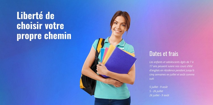 Professeurs et personnel académique Modèle HTML