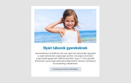 Nyári Táborok Gyerekeknek - Ingyenes Sablon