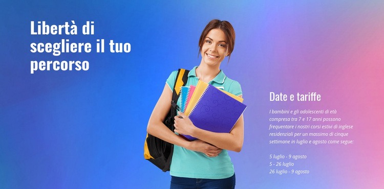 Professori e personale accademico Costruttore di siti web HTML