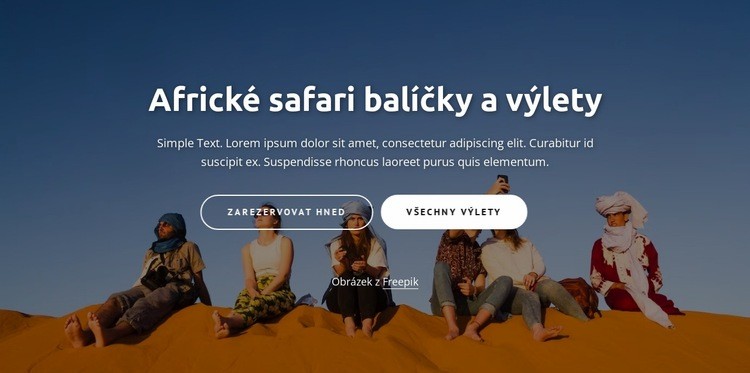 Africké dobrodružné zájezdy Téma WordPress