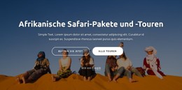 Website-Design Für Afrikanische Abenteuerreisen