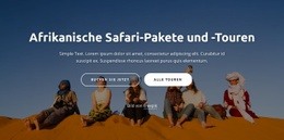 Afrikanische Abenteuerreisen – Online-Mockup