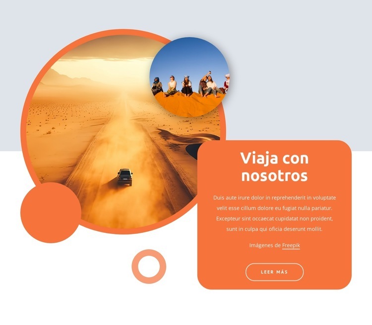 Tours activos de aventura. Plantilla HTML5