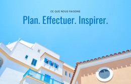 Planifier, Exécuter, Inspirer - Modèle De Maquette De Page Web