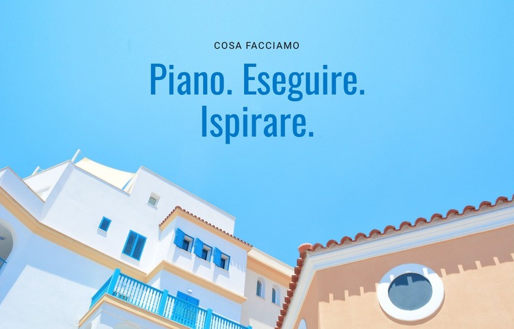 Pianifica, esegui, ispira Modello