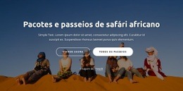 Passeios De Aventura Africanos - Maquete On-Line